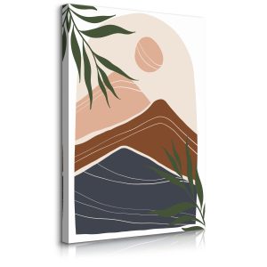Obraz Góry Abstrakcja Słońce Liście Palmowe 30x40cm 344151 Obraz Góry Abstrakcja Słońce Liście Palmowe 30x40cm 344151