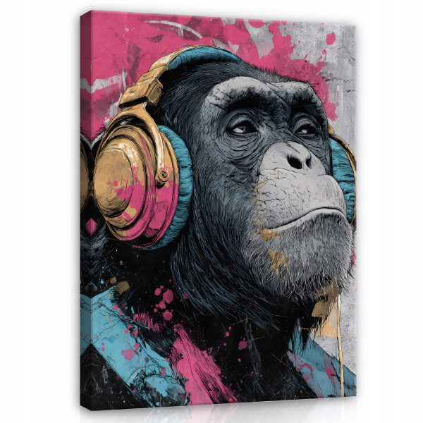 Obraz Graffiti Różowy Na Płótnie Do Sypialni Salonu 40x60 1097518