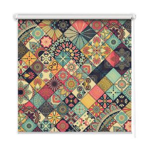 Roleta wewnętrzna – 130×140 cm -Kolorowe Kafle 468457 Roleta wewnętrzna – 130×140 cm -Kolorowe Kafle 468457