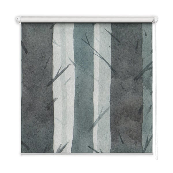 Roleta wewnętrzna - 60x180 cm -Drzewa Japandi 467385