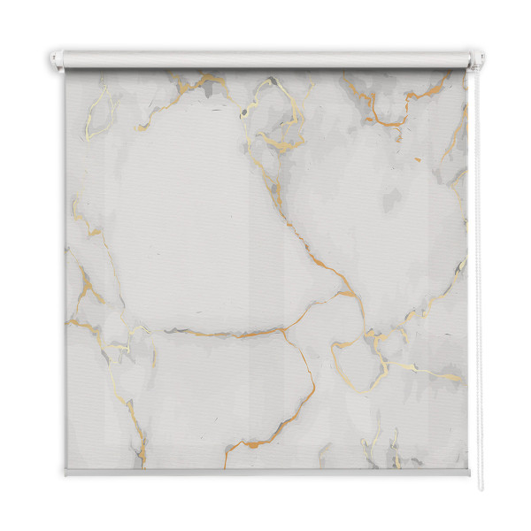 Roleta wewnętrzna - 70x180 cm -Biały Marmur 467634