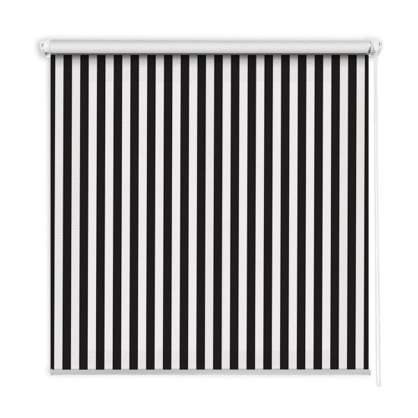 Roleta wewnętrzna - 80x180 cm -Czarno Białe Paski 467776