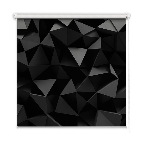 Roleta wewnętrzna - 80x240 cm -Czarne Origami 467382