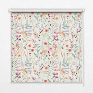 Roleta zaciemniająca wewnętrzna – 140×140 cm – Kwiatki 467836 Roleta zaciemniająca wewnętrzna – 140×140 cm – Kwiatki 467836