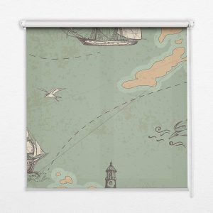 Roleta zaciemniająca wewnętrzna – 140×140 cm – Mapa Oceanu 467752 Roleta zaciemniająca wewnętrzna – 140×140 cm – Mapa Oceanu 467752