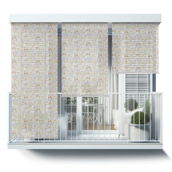 Roleta zewnętrzna - 120x180 cm -Wiewiórki i rośliny 466964