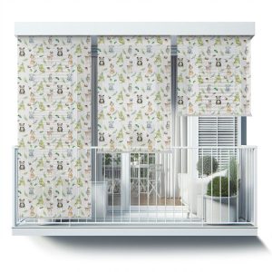 Roleta zewnętrzna – 120×180 cm -Zwierzęta w lesie 471014 Roleta zewnętrzna – 120×180 cm -Zwierzęta w lesie 471014