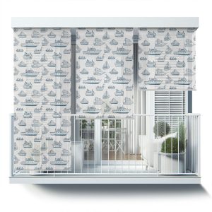 Roleta zewnętrzna – 120×290 cm -Statki 466819 Roleta zewnętrzna – 120×290 cm -Statki 466819