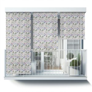 Roleta zewnętrzna – 40×290 cm -Kwiaty i liście wzór 466812 Roleta zewnętrzna – 40×290 cm -Kwiaty i liście wzór 466812