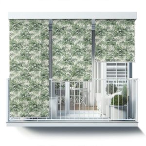 Roleta zewnętrzna – 50×290 cm -Liście tropikalnych roślin 466647 Roleta zewnętrzna – 50×290 cm -Liście tropikalnych roślin 466647
