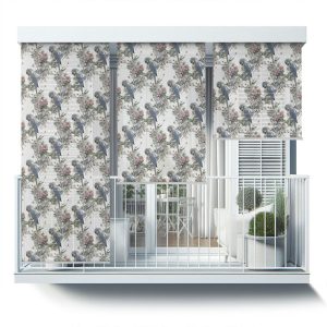 Roleta zewnętrzna – 60×180 cm -Papugi wśród kwiatów 466771 Roleta zewnętrzna – 60×180 cm -Papugi wśród kwiatów 466771