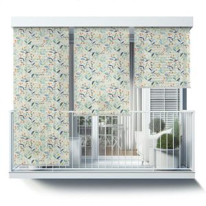 Roleta zewnętrzna – 60×290 cm -Liście i czerwone jagody 466884 Roleta zewnętrzna – 60×290 cm -Liście i czerwone jagody 466884