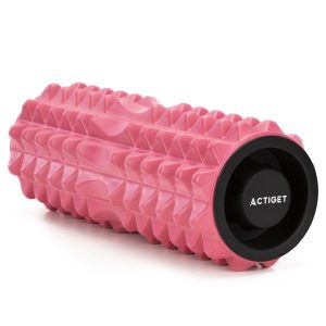 Roller fitness do masażu ciała Actiget masażer piankowy wałek średniotwardy 917217 Roller fitness do masażu ciała Actiget masażer piankowy wałek średniotwardy 917217