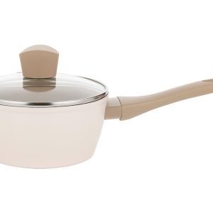 Rondel aluminiowy z pokrywką Mokka 1,1 l beżowy 642143