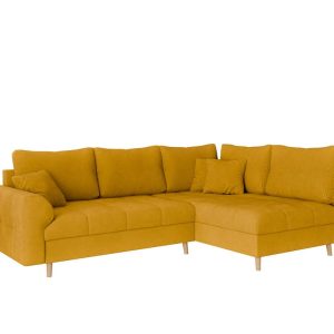 Ropez Ariella narożnik prawy pikowany mikrofibra żółty 304653 Ropez Ariella narożnik prawy pikowany mikrofibra żółty 304653