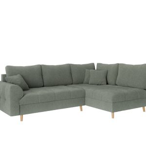 Ropez Ariella narożnik prawy pikowany plusz ciemna mięta 304640 Ropez Ariella narożnik prawy pikowany plusz ciemna mięta 304640