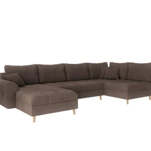 Ropez Ariella narożnik U lewy pikowany mikrofibra brązowy 304565 Ropez Ariella narożnik U lewy pikowany mikrofibra brązowy 304565