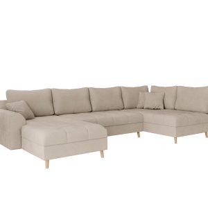 Ropez Ariella narożnik U lewy pikowany mikrofibra kremowy 304574 Ropez Ariella narożnik U lewy pikowany mikrofibra kremowy 304574
