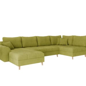 Ropez Ariella narożnik U lewy pikowany mikrofibra zielony 304570 Ropez Ariella narożnik U lewy pikowany mikrofibra zielony 304570