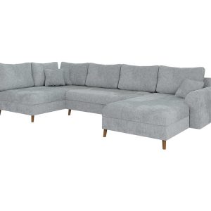Ropez Ariella narożnik U prawy pikowany szenil popielaty 304598