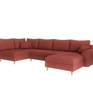 Ropez Ariella narożnik U prawy pikowany sztruks brązowy 304591