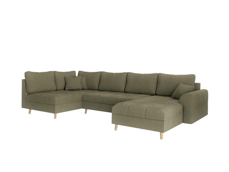 Ropez Ariella narożnik U prawy pikowany sztruks khaki 304578