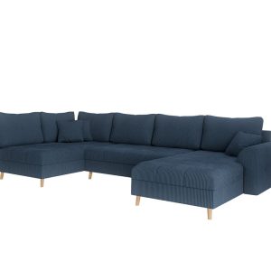 Ropez Ariella narożnik U prawy pikowany sztruks niebieski 304599