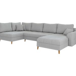 Ropez Ariella narożnik U prawy pikowany sztruks szary 304585