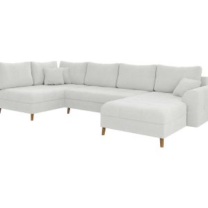 Ropez Ariella narożnik U prawy wysokie nóżki boucle biały 304602
