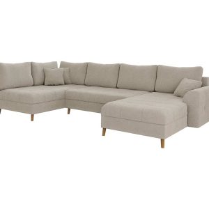 Ropez Ariella narożnik U prawy wysokie nóżki boucle krem 304604