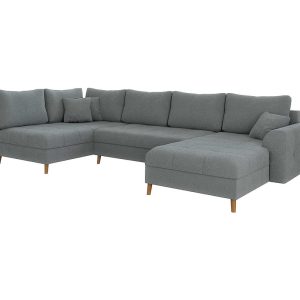 Ropez Ariella narożnik U prawy wysokie nóżki boucle szary 304609