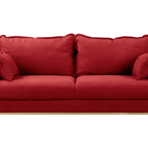 Ropez Beata sofa 3 osobowa wysokie nóżki mikrofibra bordo 159039