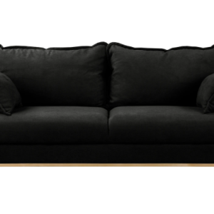 Ropez Beata sofa 3 osobowa wysokie nóżki mikrofibra czarny 159054 Ropez Beata sofa 3 osobowa wysokie nóżki mikrofibra czarny 159054