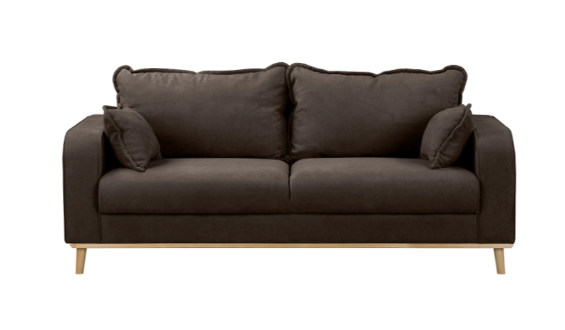 Ropez Beata sofa 3 osobowa wysokie nóżki mikrofibra grizzly 159057