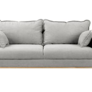 Ropez Beata sofa 3 osobowa wysokie nóżki mikrofibra srebrny 159046