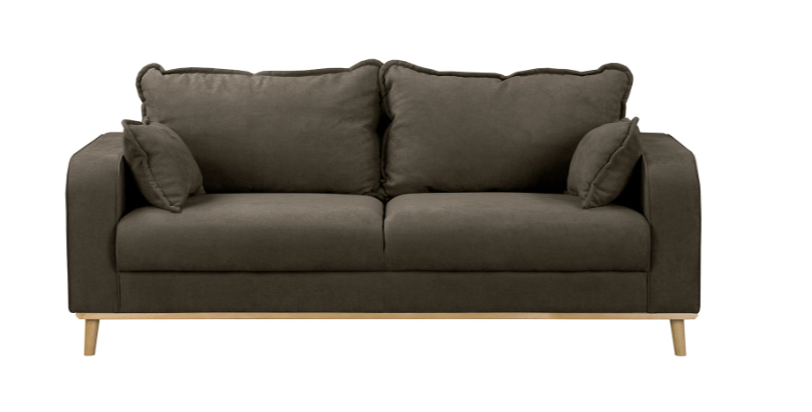Ropez Beata sofa 3 osobowa wysokie nóżki mikrofibra stone 159047