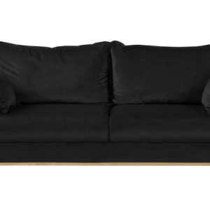 Ropez Beata sofa 3 osobowa wysokie nóżki welur czarny 159052 Ropez Beata sofa 3 osobowa wysokie nóżki welur czarny 159052