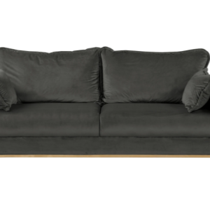 Ropez Beata sofa 3 osobowa wysokie nóżki welur grafit 159051 Ropez Beata sofa 3 osobowa wysokie nóżki welur grafit 159051
