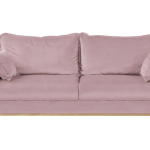 Ropez Beata sofa 3 osobowa wysokie nóżki welur różowy 159042 Ropez Beata sofa 3 osobowa wysokie nóżki welur różowy 159042