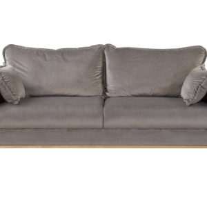 Ropez Beata sofa 3 osobowa wysokie nóżki welur szary 159049 Ropez Beata sofa 3 osobowa wysokie nóżki welur szary 159049