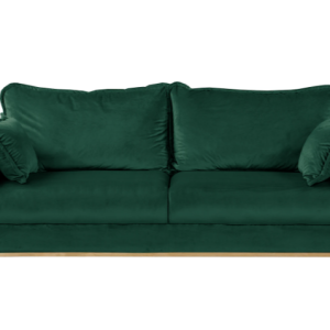 Ropez Beata sofa 3 osobowa wysokie nóżki welur zielony 159048 Ropez Beata sofa 3 osobowa wysokie nóżki welur zielony 159048