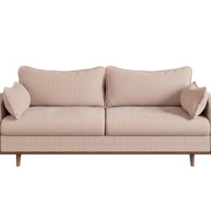 Ropez Beata sofa z funkcją wysokie nóżki sztruks kremowy 304616 Ropez Beata sofa z funkcją wysokie nóżki sztruks kremowy 304616