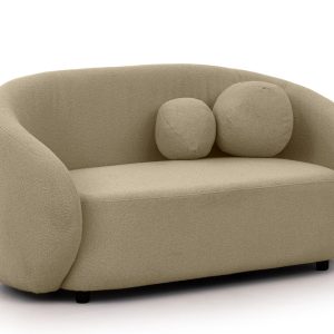 Ropez Bloom sofa 2 osobowa bez funkcji styl BOHO / JAPANDI boucle beżowy 674421 Ropez Bloom sofa 2 osobowa bez funkcji styl BOHO / JAPANDI boucle beżowy 674421