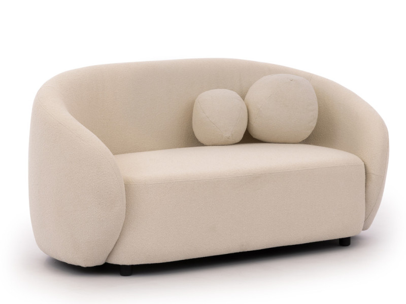Ropez Bloom sofa 2 osobowa bez funkcji styl BOHO / JAPANDI boucle kremowy 674424