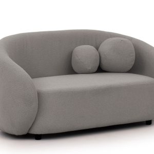 Ropez Bloom sofa 2 osobowa bez funkcji styl BOHO / JAPANDI boucle szary 674437 Ropez Bloom sofa 2 osobowa bez funkcji styl BOHO / JAPANDI boucle szary 674437