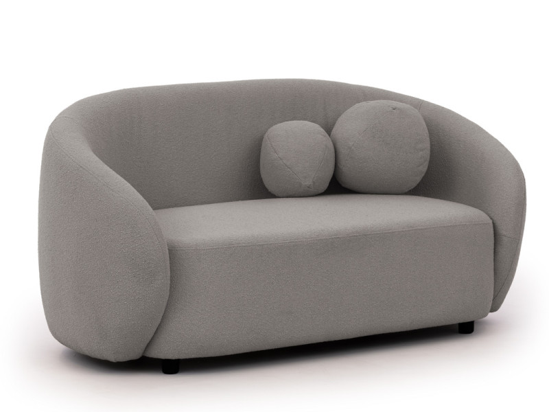 Ropez Bloom sofa 2 osobowa bez funkcji styl BOHO / JAPANDI boucle szary 674437