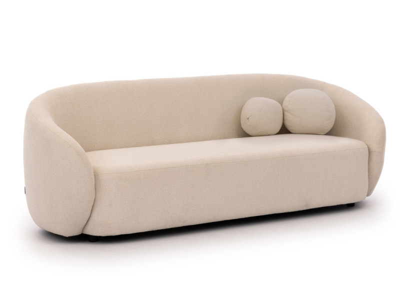 Ropez Bloom sofa 3 osobowa bez funkcji styl BOHO / JAPANDI boucle kremowy 674431