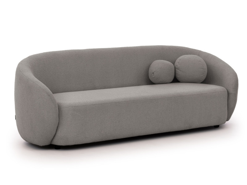 Ropez Bloom sofa 3 osobowa bez funkcji styl BOHO / JAPANDI boucle szary 674430
