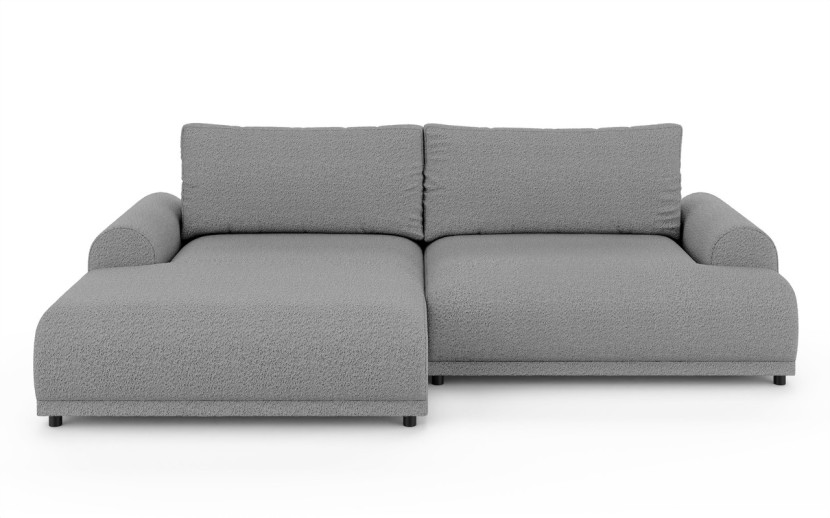 Ropez Carlo narożnik lewy z funkcją spania boucle szary 569984