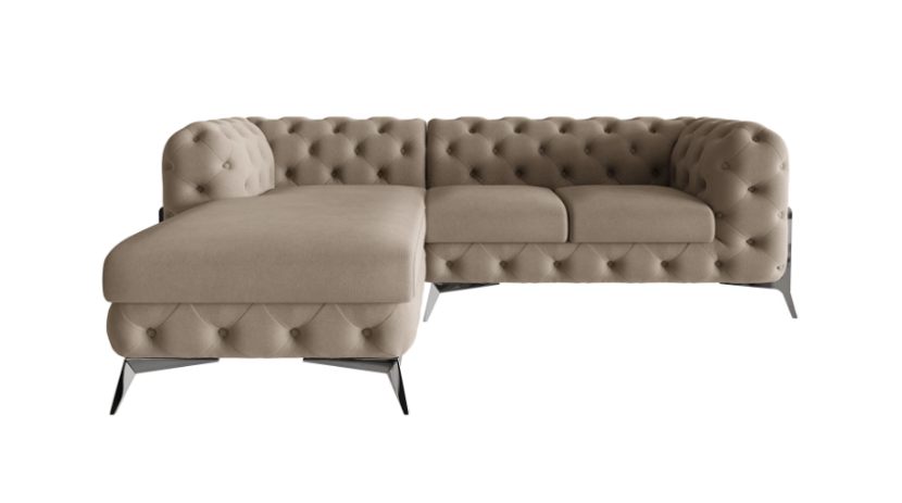 Ropez Chelsea Bis narożnik 262x200 lewy mikrofibra beżowy 206485